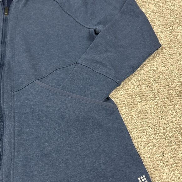 Title Nine Mighty Tunic Womens XL Blue Hoodie Pockets Fleece Full Zip Sweatshirt - Picture 7 of 8